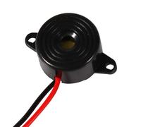 Hyuduo Piezo Buzzer Alarm Electronic 12VDC 3-24V Continuous Sound with 100mm Cable for Computers Printers Alarm Systems