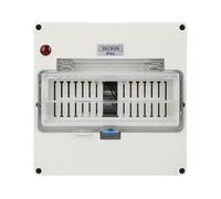 Hyuduo Power Distribution Box, IP66 Water Proof Plastic, 8 Way Circuit Breaker Enclosure for Outdoor Use, Easy Installation for Electrical Systems