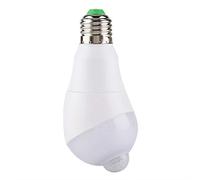 Hyuduo Practical E27 -LED Movement Sensor Light Bulb Lamp for The Hallway, 350 ° Rotating Detection Head and Stable Performance (7w)