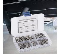 Hyuduo Price 700 Stainless Steel Pieces 304 External Danger Danger Kit for Industrial Equipment, M3-M8 Washing Machine Kit, 304 Folding Stainless Steel for Industrial Equipment