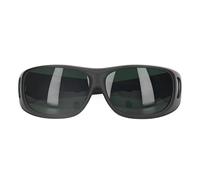 Hyuduo Professional Welding Glasses Lightweight Welding Glasses UV Resistant with Reinforced Lens, for Electric, Argon Arc (Dark Green IR5.0)