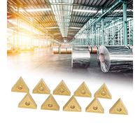 Hyuduo R0.4/R0.8 CNC Insert Vane/wing with High Strength and Toughness for Steel and Cast Iron - Half -finish, 10PCs Wide Application (T9125-160404 (R0.4))