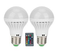 Hyuduo RGB Bulb Lamp, 3W E27 Color Changing Light Bulb with Remote Control, 16 Color Modes Adjustable Brightness for Bedroom Home Lighting