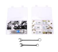 Hyuduo Rivet Nut Tool Set M3 M4 M5 M6 M8 M10 Carbon Steel Manual | Mandrel Kit, Carbon Steel, Sheet Metal Pipe Work, Industrial Agricultural Construction, Power Drill Compatible