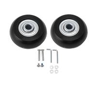 Hyuduo Rubber Luggage -Universal Wheels High -Performance Capacity and Silent Operation Dual Warehouse Rotating Line Wheel Warehouse Repair Set for Noise Travel [Material: PU Rubber]