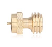 Hyuduo Small Brass Adapter Converts Gas Tank for Camping BBQ Grills and Heaters Portable with Safety Cut Off Easy Installation Resistant Brass Material