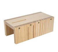 Hyuduo Soap Cutter Box Adjustable Wooden Soap Cutter Mold with 2 Slots Beveler and Planer Tool for Handmade Making Beginners and DIY Makers