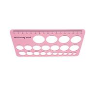 Hyuduo Soft Silicone Flange Size Measure Tool Silicone Nipple Ruler Flange Insert Kit 10 Pieces 13 15 17 19 21mm with 1.5m Tape for Breastfeeding Moms