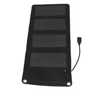 Hyuduo Solar Charger, Portable Folding Solar Panel Charger 7W High Conversion Efficiency with Protection Battery Charging for 12V Rechargeable Battery Outdoor Camping Travel Work
