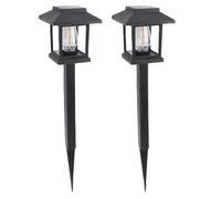 Hyuduo Solar Pathway Lights Outdoor 8 Pack Solar Powered Yard Light with ABS Plastic IP44 Auto On/Off for Driveway Walkway Lawn Patio Landscape