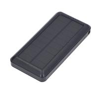 Hyuduo Solar Power Source Portable Power Bank 30000mAh with 2 LED Lights Lightweight Phone Charger for Outdoor Camping Mountaineering Travel Users