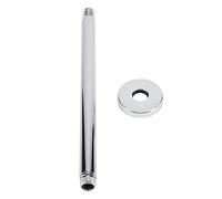 Hyuduo Stainless Steel Ceiling Mount Shower Arm Extender - G 1/2 Shower Head Pipe Extension for Top Mount, 30cm/12In Chrome Finish Length