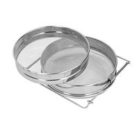 Hyuduo Stainless Steel Honey Strainer, Bee Keeping Equipment Filter, Double Honey Sieve Strainer Apiary Equipment,Other Hand Tools and Accessories