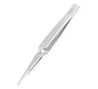 Hyuduo Stainless Steel Tweezers, Reverse Action Antimagnetic | Gripper, Super Hard Fine Point, Proof Impact Resistant, PCB Semiconductor Photovoltaic Repair