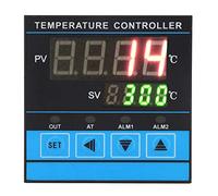 Hyuduo Thermostat Intelligent Control Thermostat Digital PID Relay SSR Output 0-400℃ AC220V Temperature and Humidity Meter Household Programmable Thermostat