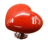 Hyuduo Toilet Button Pusher Helper, Heart Shaped Plastic Toilet Press Tool for Users with Long Nails, Convenient Design for Hygiene Improvement and Easy Operation (Red)