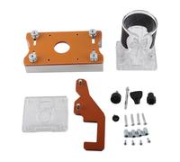 Hyuduo Trimming Machine Base Aluminum Alloy and Engineering Plastic Router Protection Cover with Transparent Base for Woodworking Chamfering Grooving and Curve Cutting