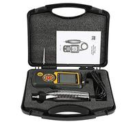 Hyuduo Vibrometer HT-1201, Digital Vibration Meter with Piezoceramic Accelerometer, Measures Acceleration 0.1-199.9m/s² Speed 0.1-199.9mm/s Displacement 0.001-.999mm for Industrial