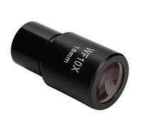 Hyuduo WF10X 18mm Wide Angle Eyepiece with Scale, Bright Clear Image, Durable Metal, Easy to Observe, Reducing Eye Fatigue, For Biological Microscopes, National Standard Size