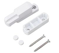 Hyuduo Window Sash Lock Aluminum Alloy Sliding Window Latch T Type Child Proof Lock Easy Installation for Home Security on Sliding Windows and Doors White (White)