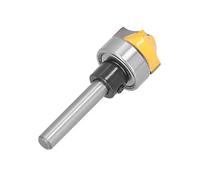 Hyuduo Woodworking Engraving Machine Milling Cutter, Carbon Steel Body, Dual Purpose Tool for Particle Board and Plywood, CNC Interface 1/4 Inch Router Bit (1/4 Inch)