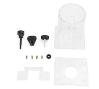 Hyuduo Woodworking Trimmer Router Transparent Plastic Trimmer Base Power Tool Protective Shield Accessory Trimmer Hard Base for Household Garden Use(Thickened)