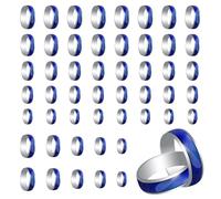 Hyuetrsa 50 PCS Mood Rings Bulk, Ensitive Mood Rings Size 6-10 Mixed Color Changing Emotion Rings for Women Men, Sensitive Mood for Jewelry Gifts Jewelry Valentines Birthday Party