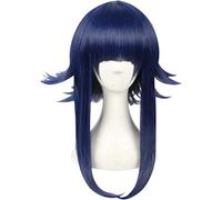 Hyuga Hinata Cosplay Black Blue Layered Short Heat-resistant Fiber Hairpiece Halloween Party Costume Wig Cosplay Anime Wig Coser