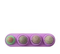 HYUIND 4 In 1 Cat Toy Cat Mint Ball Licking Rotating Catnip Cat Snack Lollipop Self Hi Cat Toy Ball Improve Appetite Toys Balls(8)