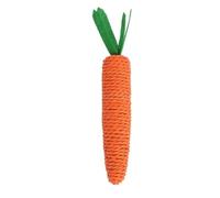HYUIND Carrot Pet Cat Toy Paper Rope Chew Toys Built-in Bell Small Animals Cute Pet Toys Cat Toys For Indoor Cats Exercise(13CM)
