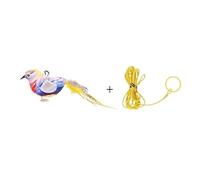 HYUIND Cat Toy Teasing Cat Stick Cross-border Explosive Electric Simulation Called Bird Plush Catnip Cat Feather Wand Supplies(E)