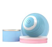 HYUIND Cats Tree Chasing Toys Pointer Products Toys For Bathroom Cats Supplies Vibration 360° Automatic Rotating Ball Pet(1Pc Blue)