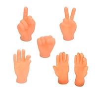 HYUIND Mini Hands Model Puppets Tiny Hands Cat Massage Tool Miniature Toys Finger Gloves Little Finger Interactive Cat Toy(6pieces)