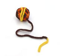 HYUIND Pet Cat Toys Are Self Entertaining Chew And Tease Cats Toy Balls Colored Wool Balls Cat Toy For Pet Accessories(Yellow orange coffee)