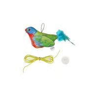 HYUIND Random Color Queaky Feathered Bird Cat Toy - Interactive Play And Chirp For Kittens, No Battery Needed, Ideal For Breeds(F)