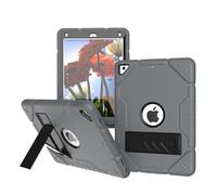 HYUKcase Case for iPad 9.7 inch 2018 2017 5th/6th Generation/iPad Air 2,with Adjustable Shoulder Strap & Built-in Stand, Multi-Angle Protective Cover. (Grey+Black)