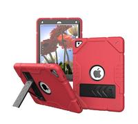 HYUKcase Case for iPad 9.7 inch 2018 2017 5th/6th Generation/iPad Air 2,with Adjustable Shoulder Strap & Built-in Stand, Multi-Angle Protective Cover. (Red+Black)