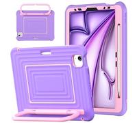 HYUKcase Case for iPad Air 11"M2/M3/M4, Air 4/5 10.9",iPad Pro 11"1st-4th Gen 2018-2022,Shoulder Strap,Precise Incision for All-round Protection,Three-layer Multifunctional Protection, (Purple)