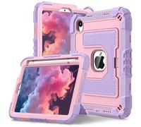 HYUKcase Case for iPad mini 7 A17 Pro 2024/iPad Mini 6 2021 8.3 Inch iPad mini 7th/6th Gen,Stand & Pen Slot, Heavy Duty Shockproof Cover,Suitable as A Gift (Lotus Purple Rose Gold)