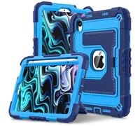 HYUKcase Case for iPad mini 7 A17 Pro 2024/iPad Mini 6 2021 8.3 Inch iPad mini 7th/6th Gen,Stand & Pen Slot, Heavy Duty Shockproof Cover,Suitable as A Gift (Navy Blue)