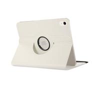HYUKcase Case for iPad Pro 11 inch M4(2025, 5th Generation),Ultra-Protective PU Leather+PC Rotating with Kickstand for Shockproof Tablet Cover Bullet Points: (White)