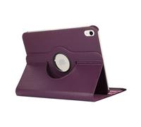 HYUKcase Case for iPad Pro 11 inch M4(2025, 5th Generation),Ultra-Protective PU Leather+PC Rotating with Kickstand for Shockproof Tablet Cover Bullet Points: (Purple)