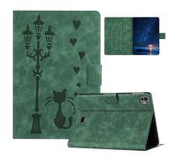 HYUKcase Case for iPadAir11(2024/2025),TPU Soft Shell & Premium PU Leather,Multi-Angle Viewing Folio Cover with Magnetic Clasp (Green)