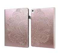 HYUKcase Case for iPadAir13(2025/2024), Premium PU Leather Multi-Angle Viewing Stand Folio Cover with Card Holder (Gold)