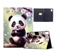 HYUKcase Case for Lenovo Idea Tab TB336FU TB336ZU 11.0 inch 2025/Tab K11 Gen 2,Premium PU Leather Multi-Angle Viewing Stand Shockproof Flip Folio Cover with Card Slot, (Panda)
