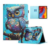HYUKcase Case for Lenovo Idea Tab TB336FU TB336ZU 11.0 inch 2025/Tab K11 Gen 2,Shockproof PU Leather Cover with Card Slot,Smart Wake Sleep Stand Cover (Owl)