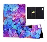 HYUKcase Case for Lenovo Idea Tab TB336FU TB336ZU 11.0 inch 2025/Tab K11 Gen 2,Shockproof PU Leather Cover with Card Slot,Smart Wake Sleep Stand Cover (Petal)