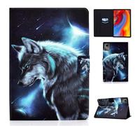 HYUKcase Case for Lenovo Idea Tab TB336FU TB336ZU 11.0 inch 2025/Tab K11 Gen 2,Shockproof PU Leather Cover,Smart Wake Sleep Stand Cover with Card Slot (wolf)