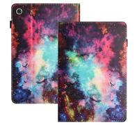 HYUKcase case for Lenovo Tab M10 Plus 3rd Gen Case 10.6 Inch 2022(TB125FU/TB128FU/TB128XU),Anti-Slip Stand Soft TPU Back Protective Cover with Elastic Strap,Card Slots+Pencil Holder (Starlit Sky)