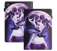 HYUKcase case for Lenovo Tab M10 Plus 3rd Gen Case 10.6 Inch 2022(TB125FU/TB128FU/TB128XU),Anti-Slip Stand Soft TPU Back Protective Cover with Elastic Strap,Card Slots+Pencil Holder (Wolf)